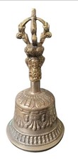 Vintage Brass Bell Made in India 6" Hand Made