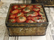 Rare Macfarlane Lang & Co Strawberry Basket Biscuit Tin Appointment To The King
