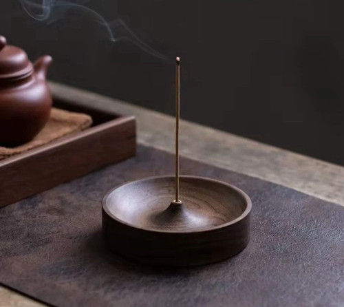 Wooden incense holder - wooden,