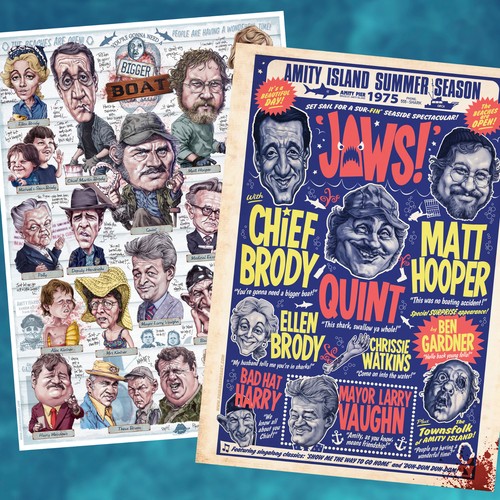 Pair comedy variety posters - pair, of