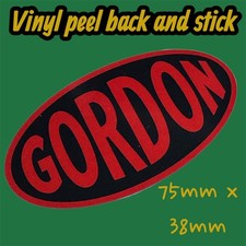 GORDON vinyl sticker tool box