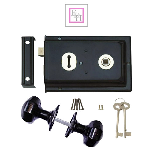 Rim lock set deadbolt - lock,
