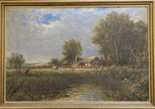 Antique original oil painting - original,