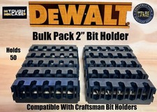 Bulk 10 DEWALT Tough Case Insert Bit Holder Racks Bit storage holder 2"
