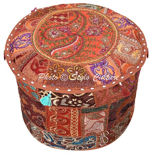 Indian patchwork cotton brown - patchwork,