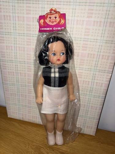 Vintage 70s girl - doll, in