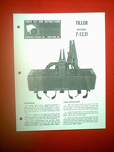 Wheel horse tractor tiller - wheel,