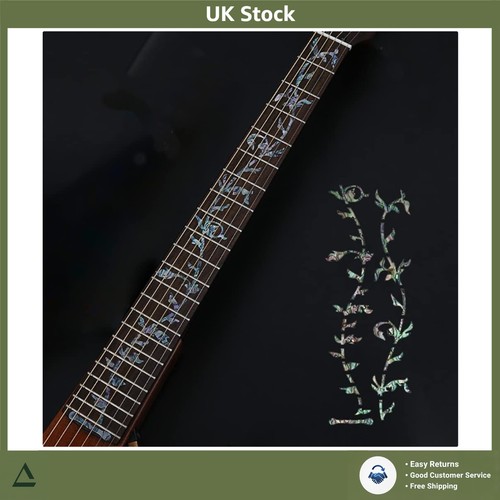 Abalone blue guitar fretboard - abalone,