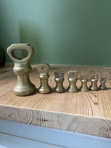Brass bell weights - bell,