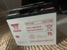 2 x Yuasa 17Ah 12v Sealed Lead