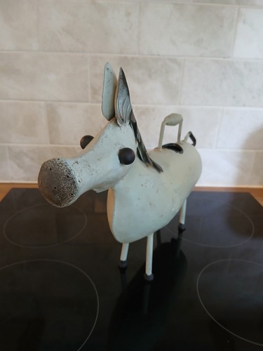 Vintage rustic donkey metal - rustic,