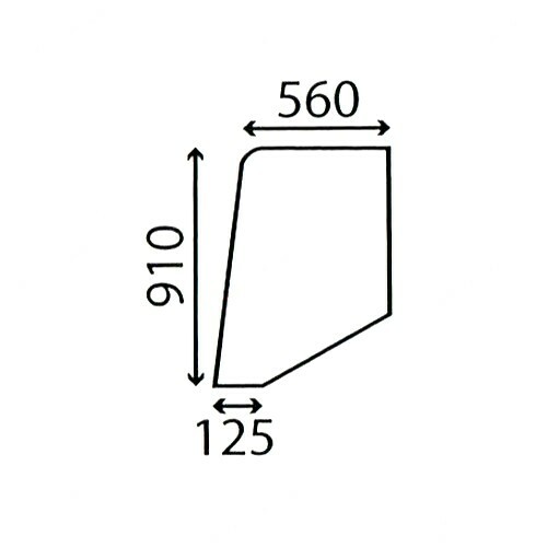 Door glass for case - for,