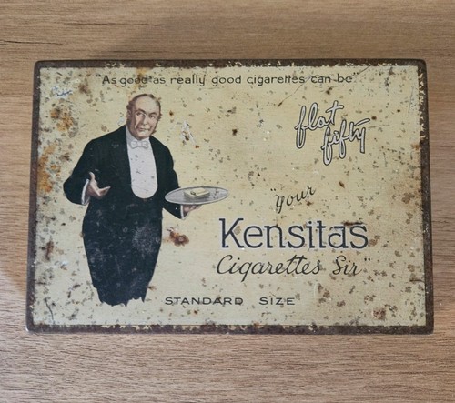 Vintage cigarette tin kensitas - tin,