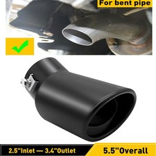 62mm Car Black Exhaust Muffler