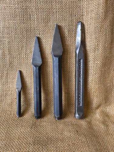 Clay footprint cold chisels - footprint,