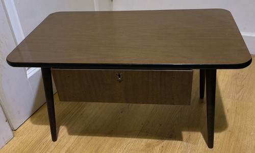Vintage coffee table with - vintage,