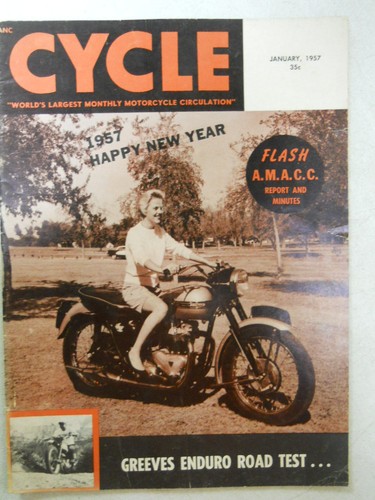 Cycle magazine january 1957 - magazine,,