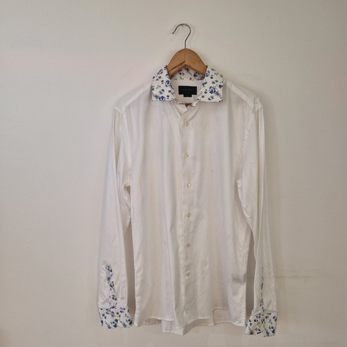 Duchamp white shirt floral - duchamp,