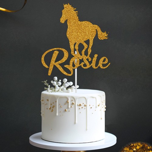 Personalised horse cake topper - personalised,