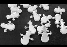 Mirror Art Craft Mosaic Tile Silver Acrylic Snowman