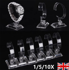 1-10X Watch Display Stand Wrist Watch Holder Stand Clear Jewelry Showcase UK