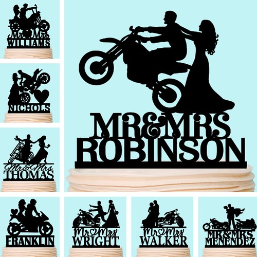 Motorcycle cake topper couple - motorcycle,