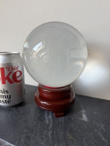 Crystal glass ball - (13cm, ball)