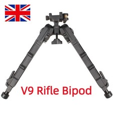 7"- 9"Aluminum V9 Adjustable Flat Spring Rifle Bipod QD Picatinny Mount Hunting