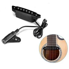 Acoustic Guitar Soundhole Magnetic Pickup Humbucker Passive With Power Jack B