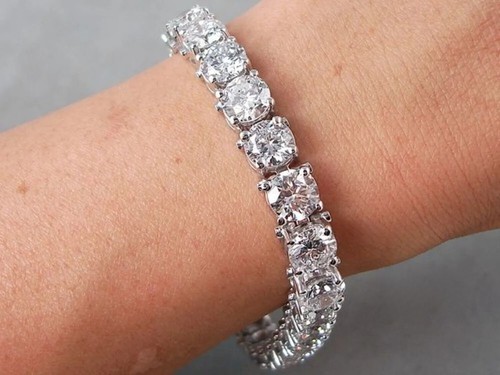 Wedding tennis bracelet solid - wedding,