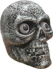 Halloween Human Skull with Sound Effects & Light Up Eyes Scary Party Decoration