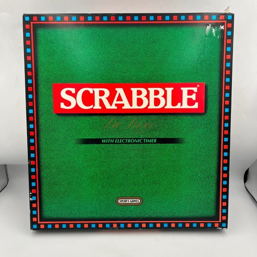 Scrabble deluxe board game - scrabble,