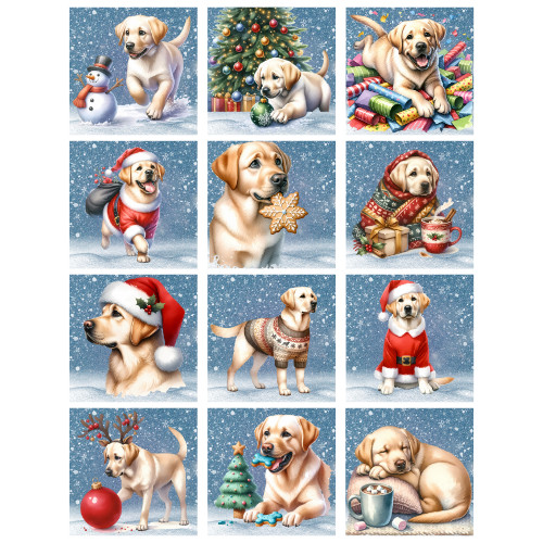 Labrador dog card toppers - labrador,