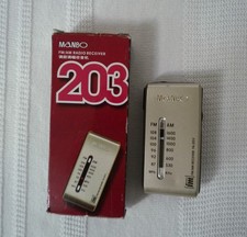 MANBO 203 mini 3.1" FM / AM POCKET RADIO RECEIVER minature