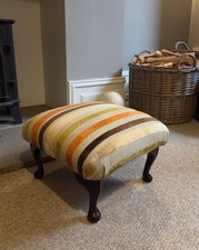 Vintage Upholstered Footstool