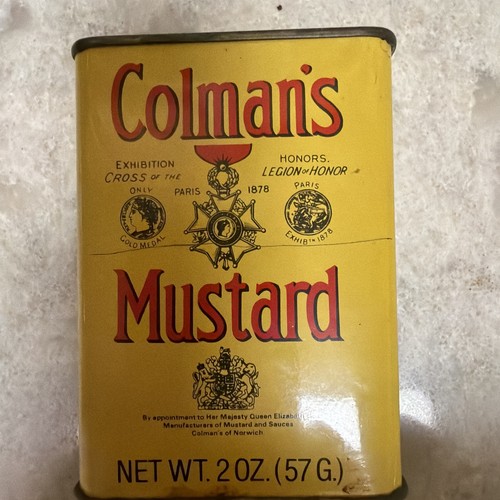 Colmans mustard tin - mustard, 2ozfull.