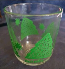 Nutella Vintage Christmas Glass - Green Trees