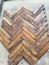 Oak Parquet Flooring - Reclaimed - 45 Pieces 114.5 X 22.5mm