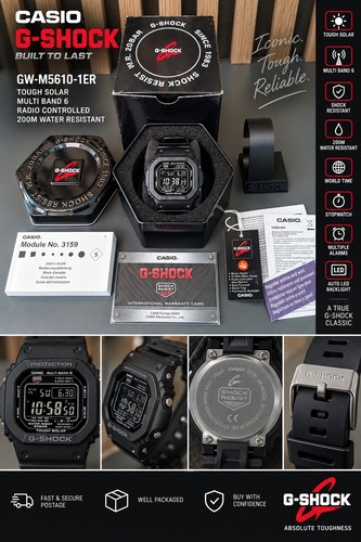 Casio shock m5610 1er - g-shock, gw-m5610-1er
