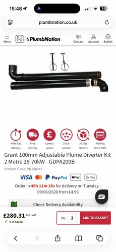 Grant 100mm adjustable plume - grant,