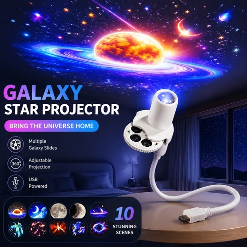 Led galaxy projector light - projector, 10
