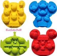 Disney Silicone Ice Cube Tray Bakeware Chocolate Muffin Cake Fondant Mold Sheet