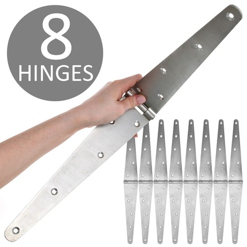 Large strap hinges - hinges, 8pk