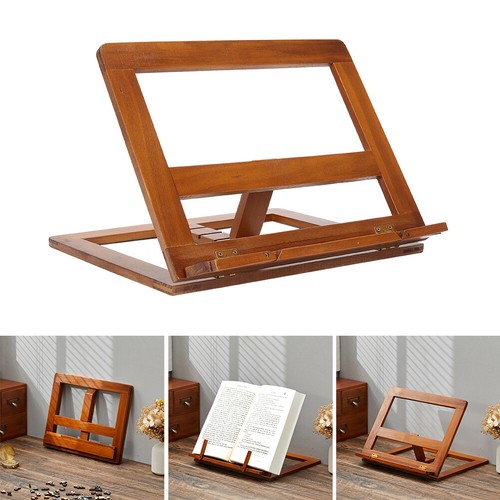 Foldable wooden book stand - wooden,