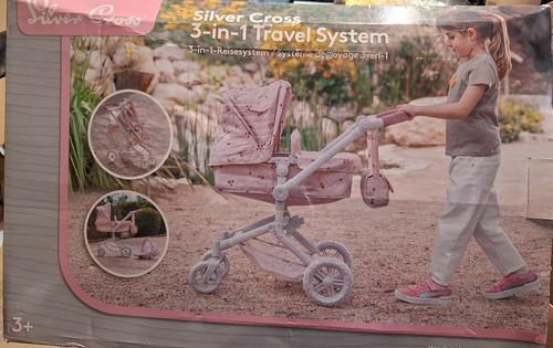 Silver cross dolls - silver, pram