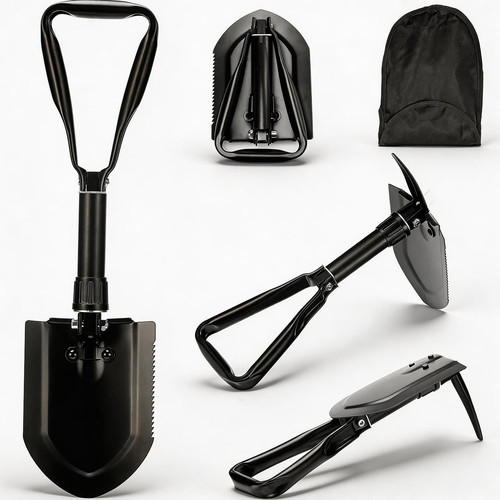 Folding survival shovel - survival,