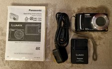 Panasonic Digital Camera Lumix DMC-TZ4 Black 8.1MP 10x Zoom - Tested VGC