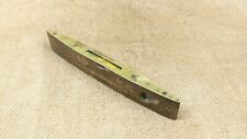 Vintage 9" W Marples & Sons Shamrock Brand Wood & Brass Boat Spirit Level 