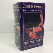 Star Trek Collector's Edition 1 Movies 1-3 - 3 Video VHS Box Set (C3) W#665