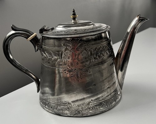 Silver plated victorian tea - plated,
